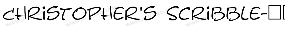 Christopher's Scribble字体转换